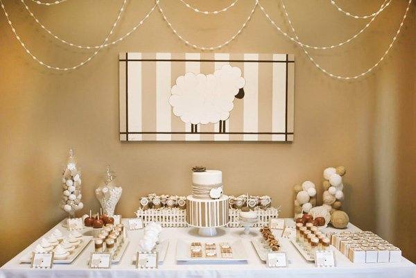 littlelambthemedessertbuffet